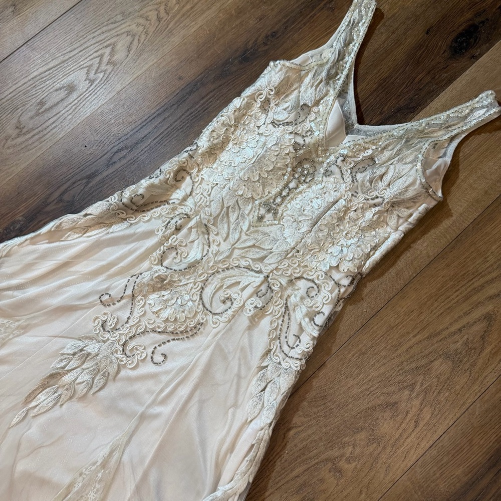 Vintage Y2K Beaded Dress Vintage Beaded Dress Sue Wong Vintage Wedding Dress - Picture 14 of 17